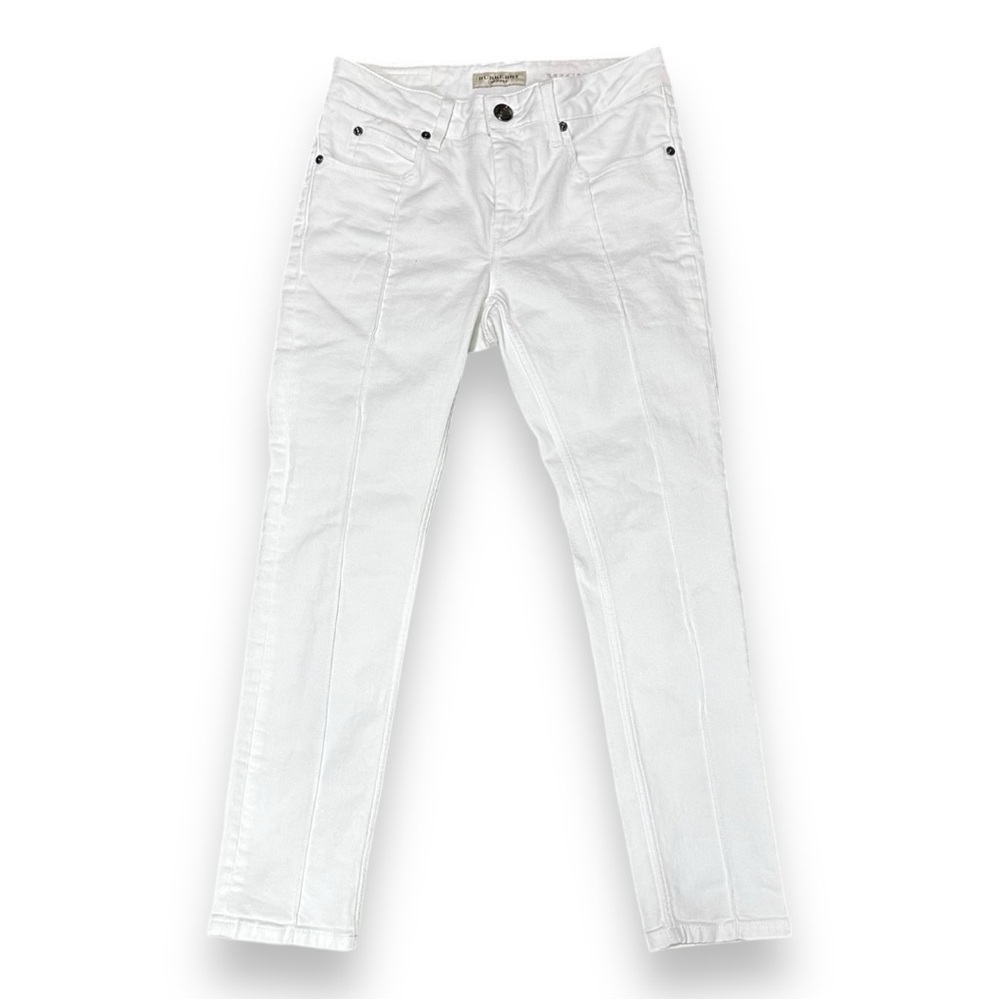 Burberry London White Skinny Denim Jeans Size 26